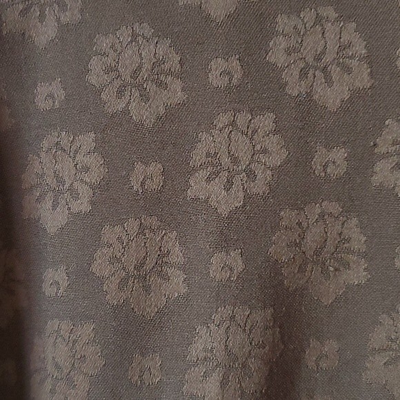 Vintage 80s wool dress with peplum and shoulder pads brown - Picture 4 of 8